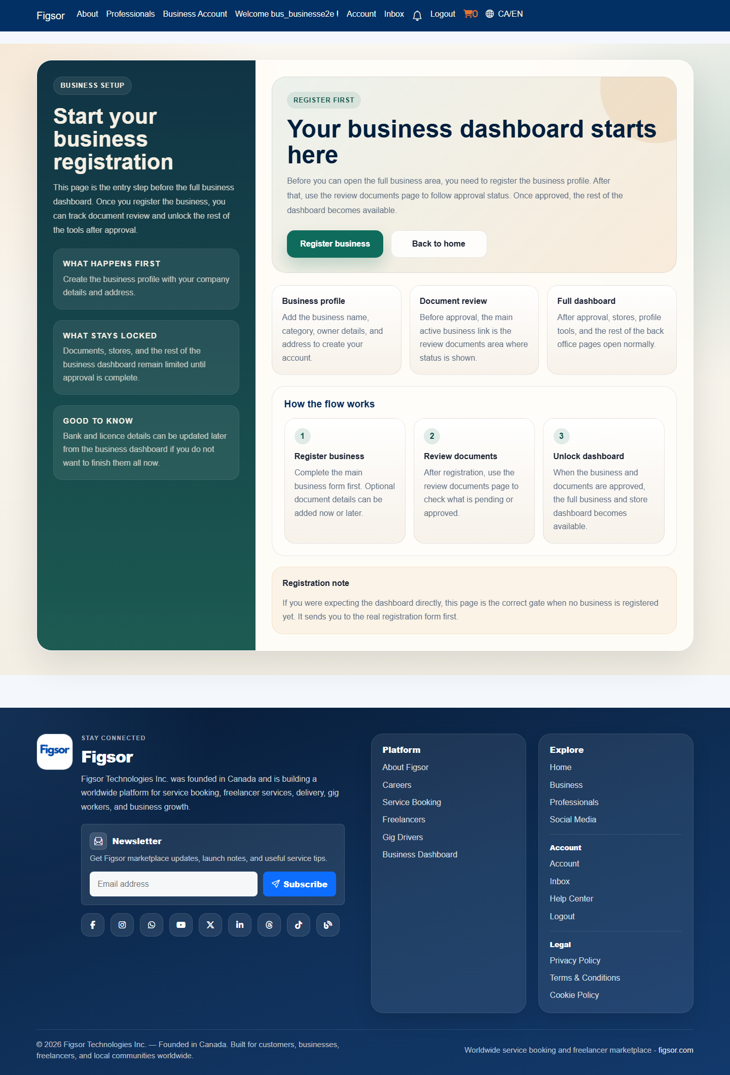 Help center screenshot