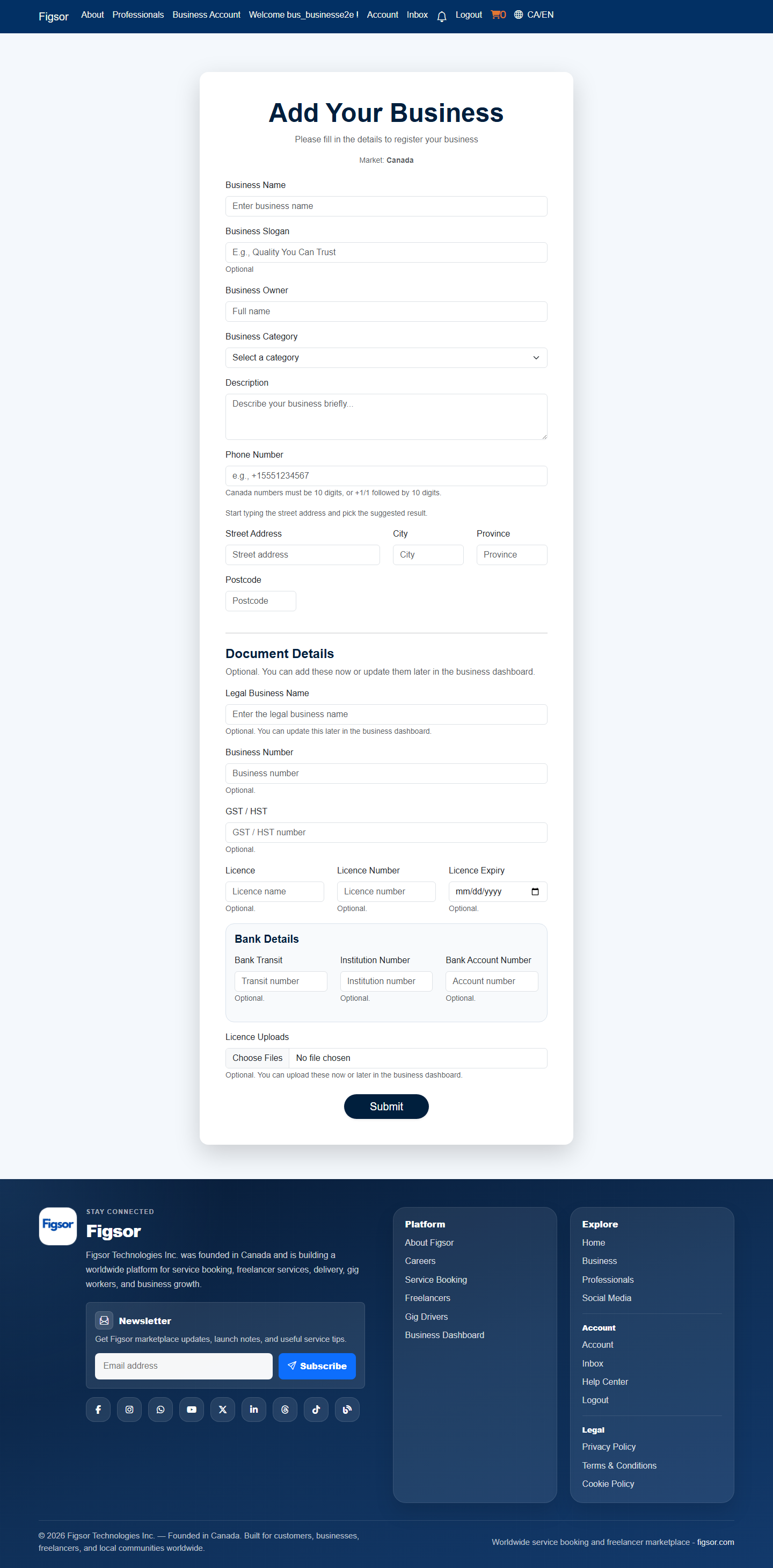 Help center screenshot