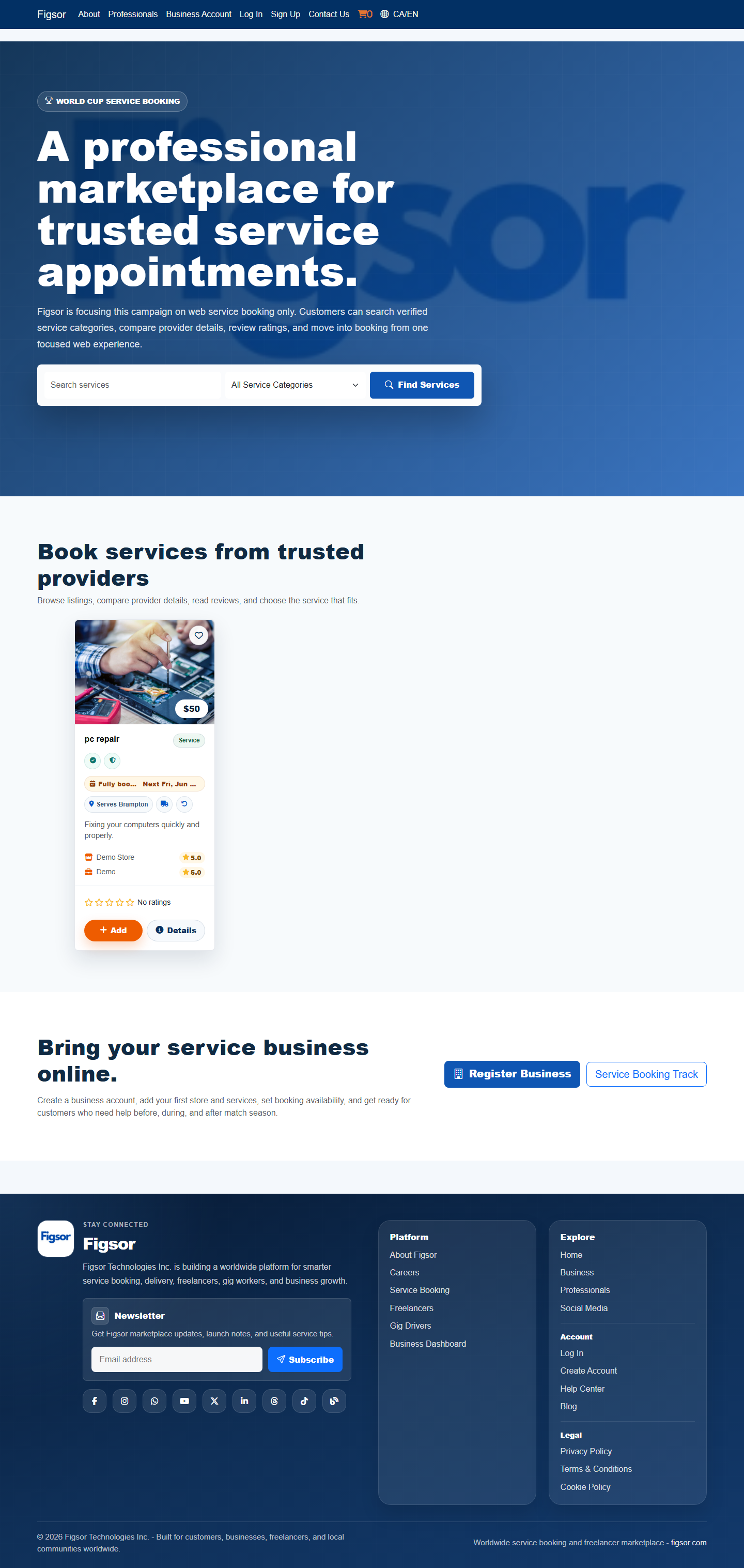 Help center screenshot